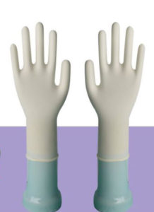 Рукавички латексні оглядові гладкі припудрені нестерильні Brise plus, розмір: М